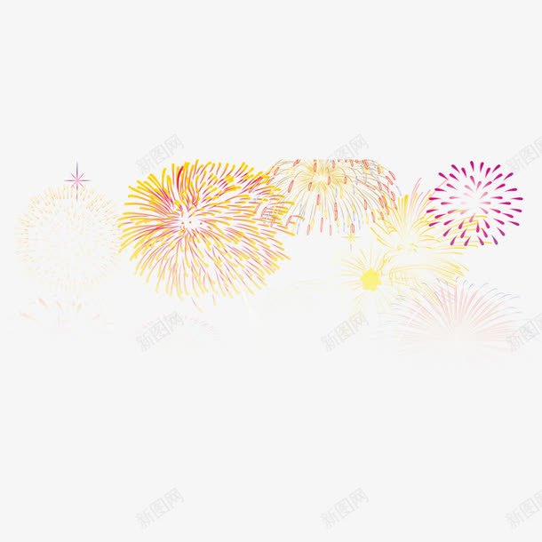 五颜六色的烟花png免抠素材_88icon https://88icon.com 五颜六色 喜悦 激动 激情 烟花