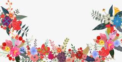 38妇女节海报花朵边框背影素材