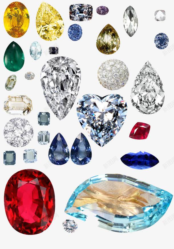 多种水滴型钻石png免抠素材_88icon https://88icon.com 产品实物 蓝宝石 装饰品 钻石