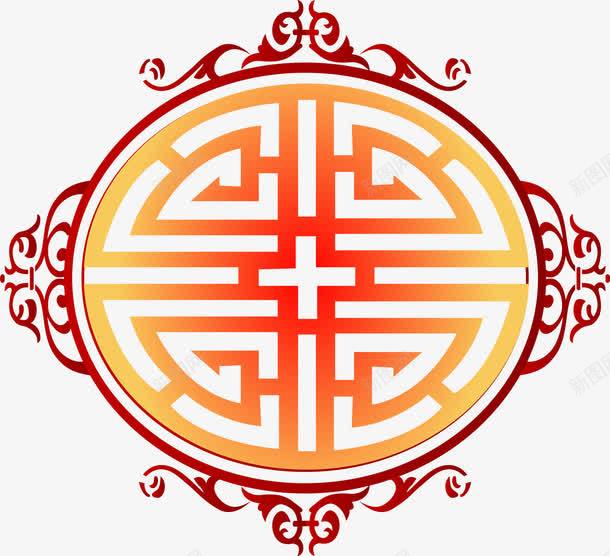 中国风装饰元素矢量图ai免抠素材_88icon https://88icon.com 传统文化 古典纹理 古风边框 红色 矢量图