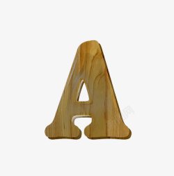 木纹字母a素材