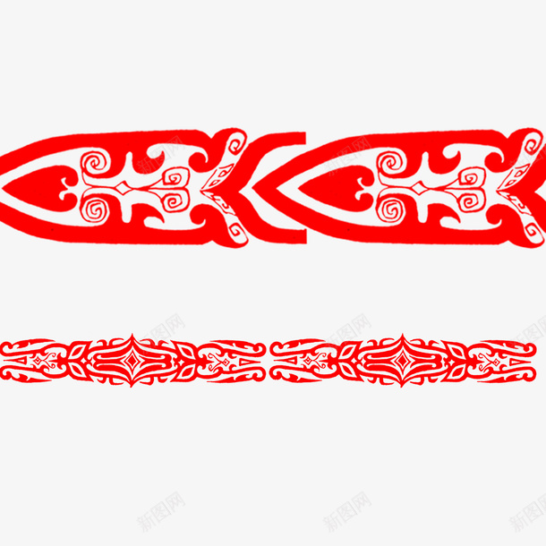 红色多变汉代花纹psd免抠素材_88icon https://88icon.com 四面延伸 多变 明快 汉代文化 汉代花纹 汉朝 简约 红色