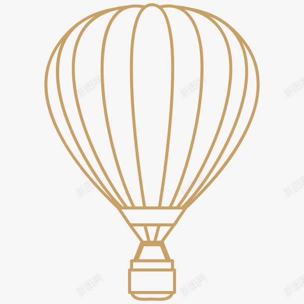 简约热气球插画png免抠素材_88icon https://88icon.com 交通工具 交通运输科技系列 气球 热气球 现代科技 简约热气球矢量插画 航空器 飞行器