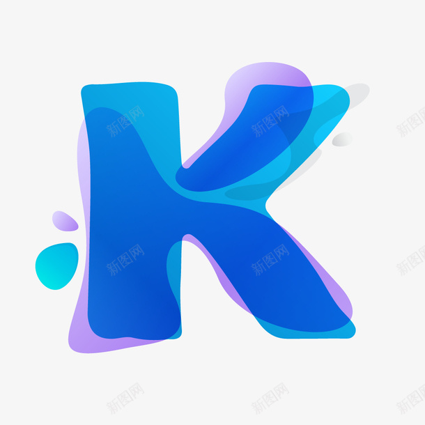 蓝色渐变叠印英文字母K矢量图ai免抠素材_88icon https://88icon.com 创意英文字母K 彩色叠加 彩色英文字母K 英文字母K 英文字母大写K 蓝色叠印 蓝色渐变 矢量图