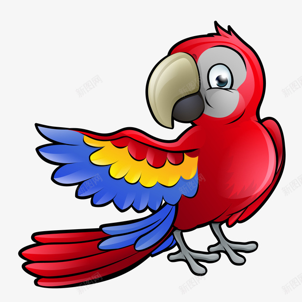 彩色的小鸟鹦鹉png免抠素材_88icon https://88icon.com 动物设计 卡通 小鸟 彩色 鸟类动物 鹦鹉