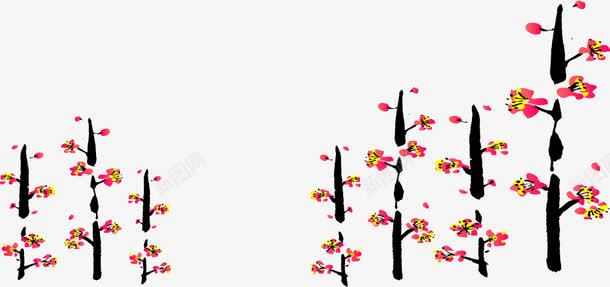 梅花春节背景png免抠素材_88icon https://88icon.com png png背景 春节 春节背景 梅花 梅花背景 矢量背景 背景 背景矢量