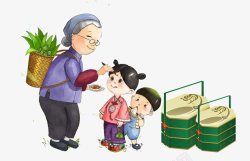 划粽子端午节节日插画高清图片