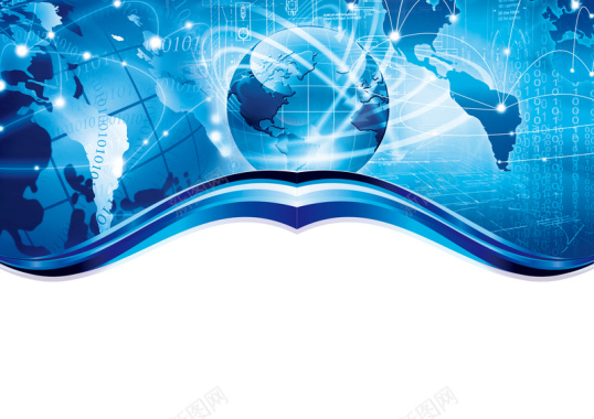 宇宙科幻IT互联网科技画册封面背景背景