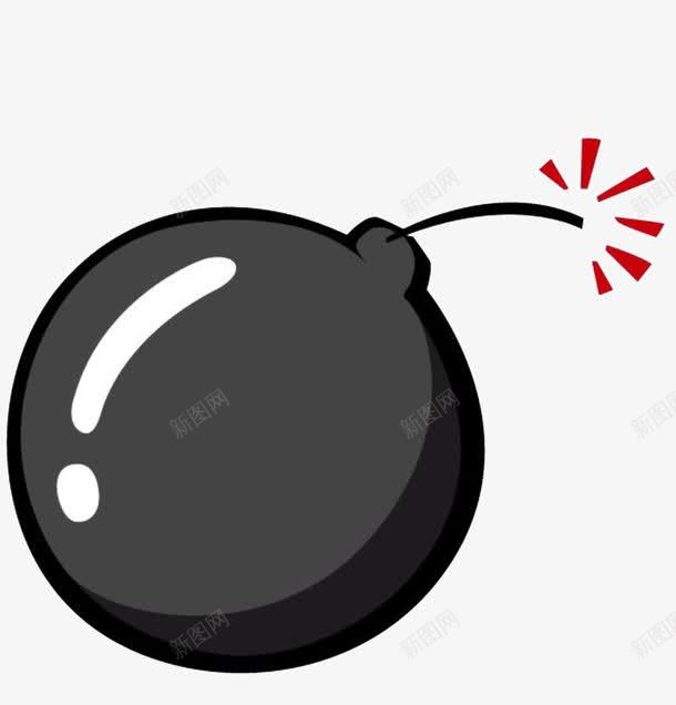 灰色的卡通型炸弹png免抠素材_88icon https://88icon.com 卡通 反光效果 手绘 灰色 炸弹