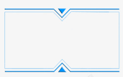 智能触屏边框蓝色科技智能边框高清图片