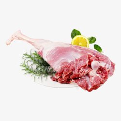 精肉产品实物食物原料羊后腿高清图片