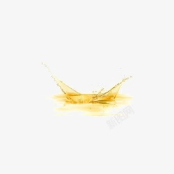 水油黄色滴落的液体高清图片
