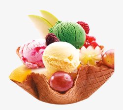 冰淇淋剪影食物食物甜品冰高清图片