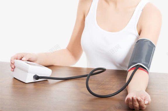 健康检测检测血压的女子图标图标