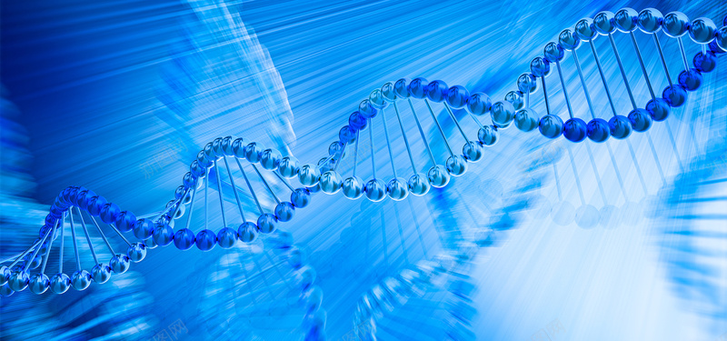 基因转基因科技蓝色海报背景背景