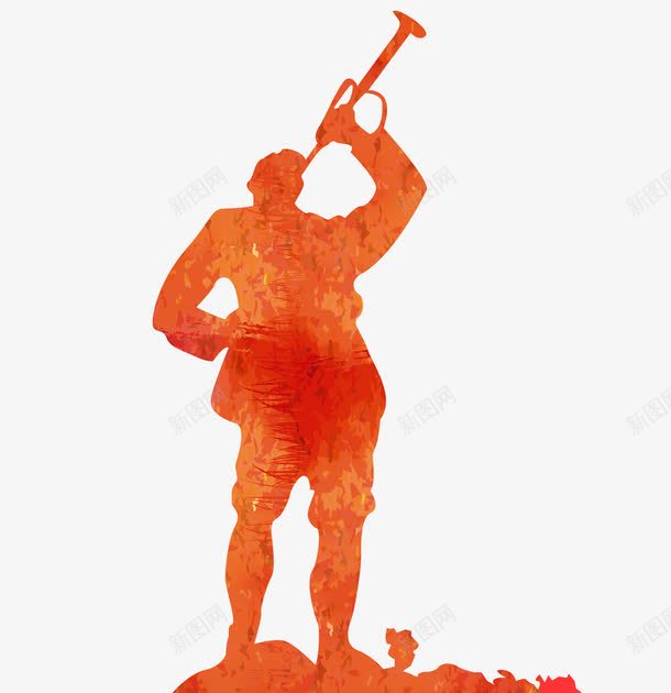 吹号角png免抠素材_88icon https://88icon.com 战争 战斗 胜利 阴影