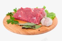 精瘦肉砧板上的精瘦肉高清图片
