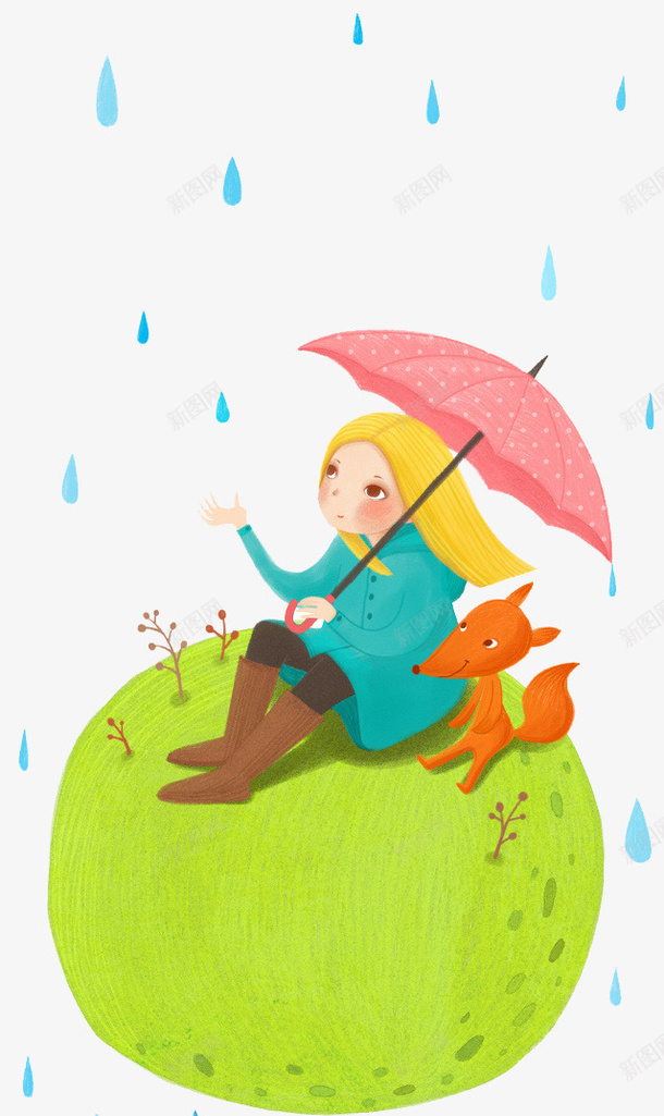 细雨下的少女png免抠素材_88icon https://88icon.com 伞 动物 卡通人物 彩色 手绘人物 雨伞png素材 雨伞ppt 雨伞ppt素材 雨伞免抠png 雨伞免抠素材