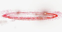 红色粒子背景红色粒子环形装饰元素高清图片