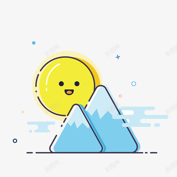 MBE风格山脉png免抠素材_88icon https://88icon.com MBE风格 卡通 山脉 手绘 水彩