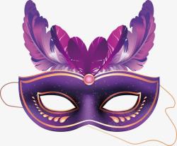 面具PNG紫色面具矢量图高清图片