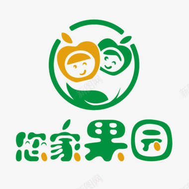 水果照片您家果园logo图标图标