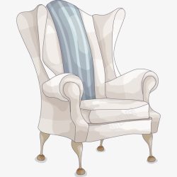 日常海报卡通手绘水彩家具装饰椅子高清图片