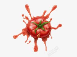 愚人节素材图爆炸的番茄高清图片