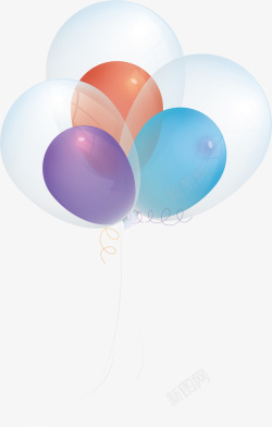 嵌套透明嵌套节日气球矢量图高清图片