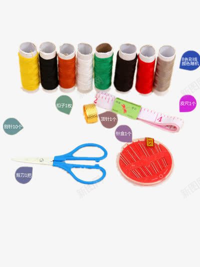 家居针线盒png免抠素材_88icon https://88icon.com 家居 缝纫 针线盒