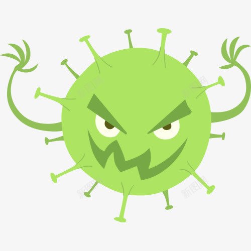 卡通病毒癌细胞png免抠素材_88icon https://88icon.com 病毒 癌症 癌细胞 细菌图