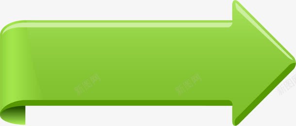 手绘绿色箭头png免抠素材_88icon https://88icon.com 小清新 弯曲 手绘 水彩 简约 箭头 线条 绿色
