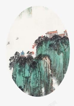 中国古风山水画素材