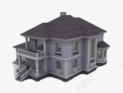 别墅装修3D效果图素材