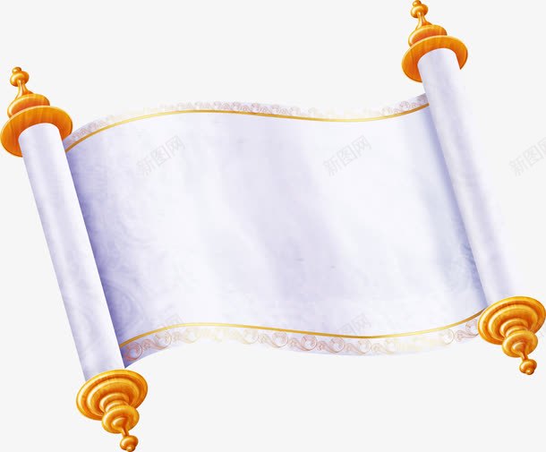 白色选址画卷装饰png免抠素材_88icon https://88icon.com 画卷 白色 装饰 选址