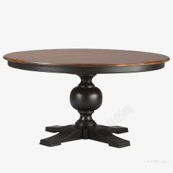 古典工艺中式圆形红木餐桌高清图片