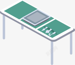 医药操作台矢量图素材