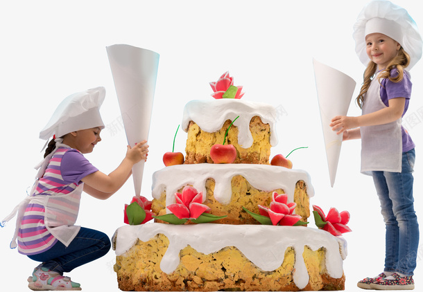 做蛋糕的小女孩png免抠素材_88icon https://88icon.com 三层蛋糕 外国小女孩 甜品 生日蛋糕 美食