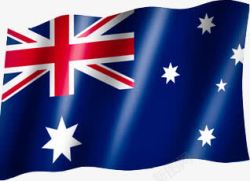 飘动的澳大利亚国旗素材