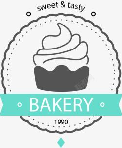 蛋糕房logo简洁杯子蛋糕LOGO图标高清图片