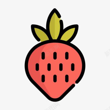 草莓卡通手绘草莓图标图标