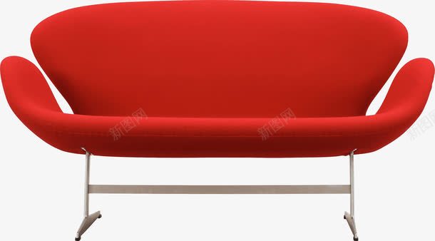 红色时尚沙发png免抠素材_88icon https://88icon.com 休息 安逸 家具 居家 沙发 舒适