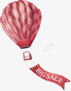 BIGsale气球热气球bigsale彩带高清图片