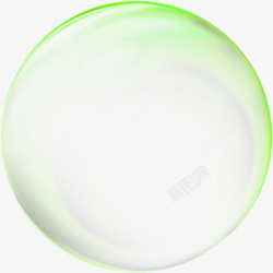 清新气泡绿色清新气泡效果元素高清图片