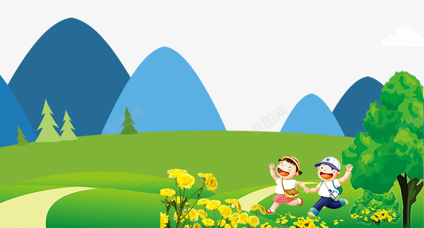 暑期夏令营宣传展板psd免抠素材_88icon https://88icon.com 夏令营 宣传 小朋友 展板 暑期 暑期夏令营宣传展板 树木 草地