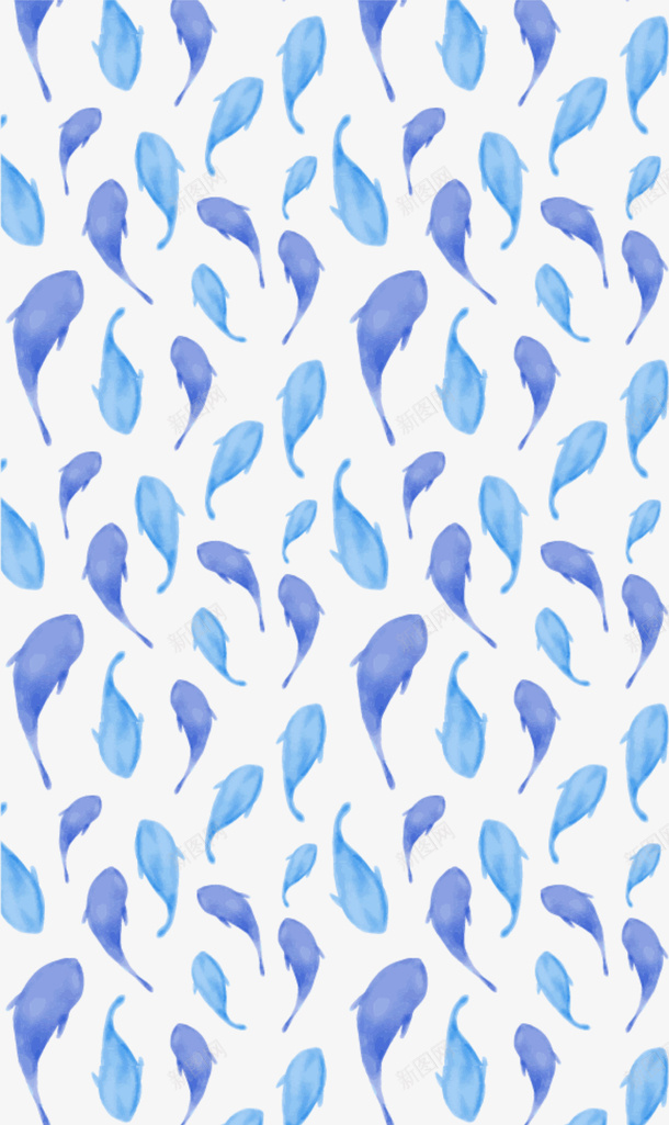 世界海洋日一群鱼png免抠素材_88icon https://88icon.com 一群鱼 世界海洋日 手绘小鱼 水彩 绘画 鱼群背景