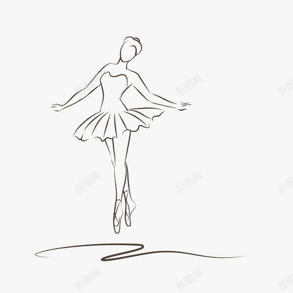 手绘芭蕾女孩png免抠素材_88icon https://88icon.com 巧克力女孩 曲线 服装 舞蹈 芭蕾 芭蕾女孩 芭蕾裙 裙子 裙底 跳舞 黑色线条