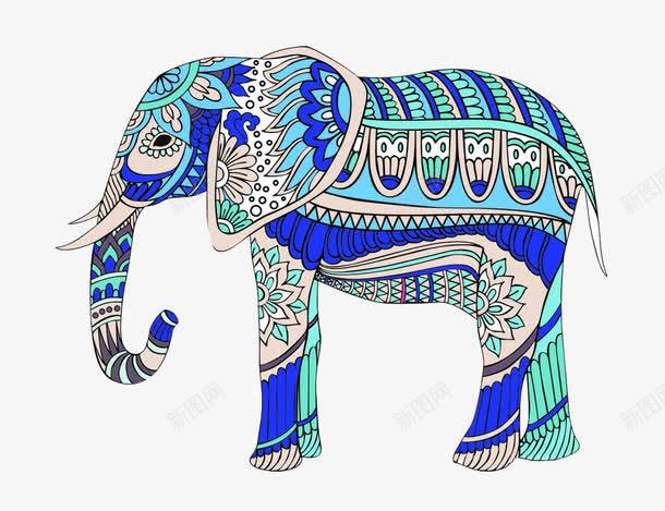 印度风彩色大象图png免抠素材_88icon https://88icon.com 动漫 印度 印度风 图案 大象 彩色象 手绘 民族风 花纹 设计