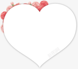 爱心素材花朵爱心形状标签高清图片