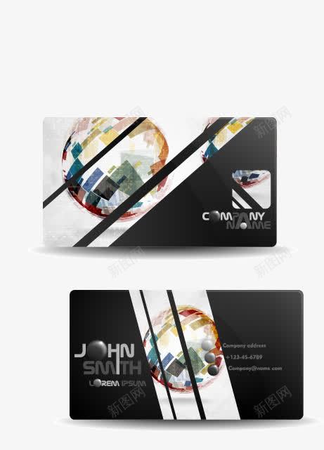 名片矢量图ai免抠素材_88icon https://88icon.com 个性名片 创意名片 名片背景 名片设计 时尚名片 潮流名片 炫彩名片 矢量图